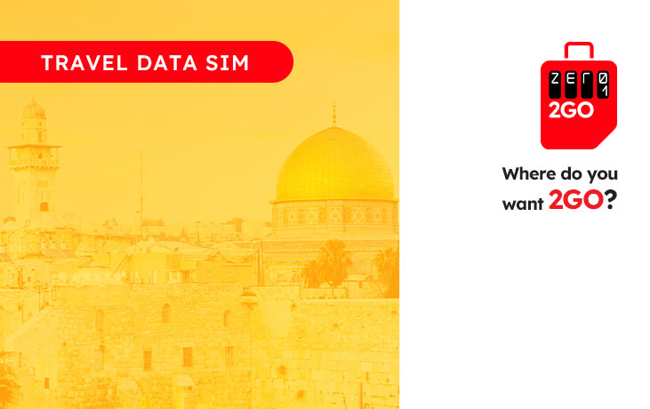Zero1 2GO - Israel Travel Data SIM card and eSIM