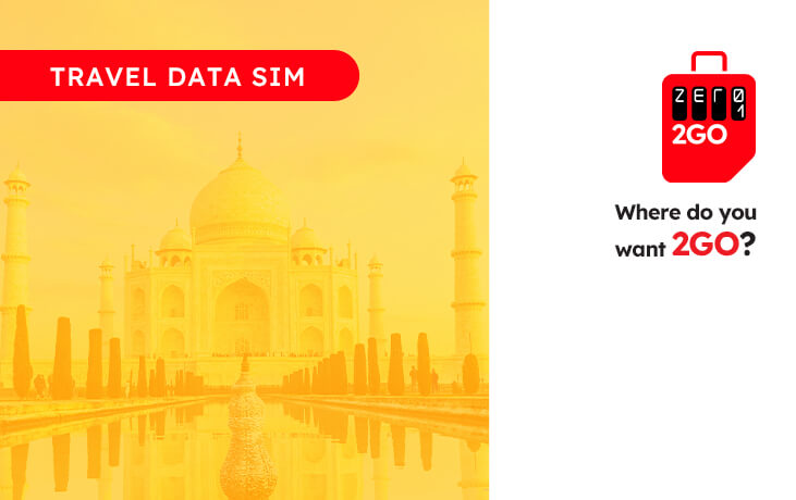Zero1 2GO - India Travel Data SIM card and eSIM